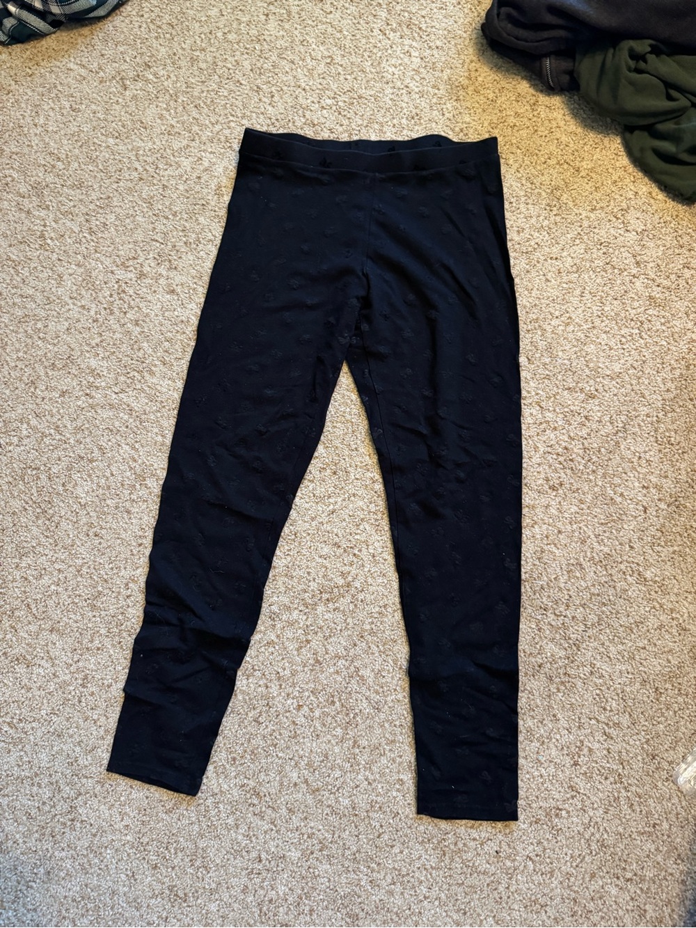 LC Lauren Conrad Black Textured Leggings